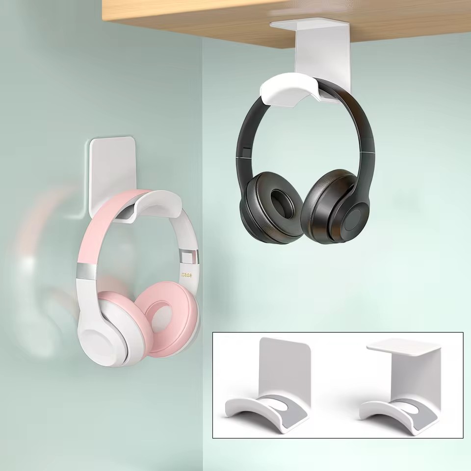 Headset Stand - Uniwersalny samoprzylepny plastikowy uchwyt na słuchawki