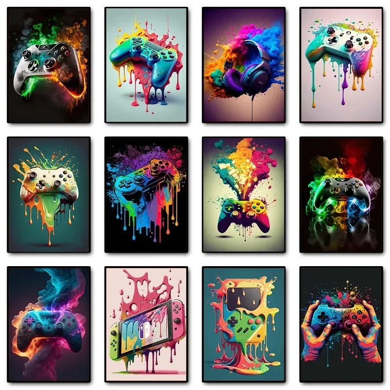Gaming Controller - Kolorowy Pop Art Kontroler do Gier