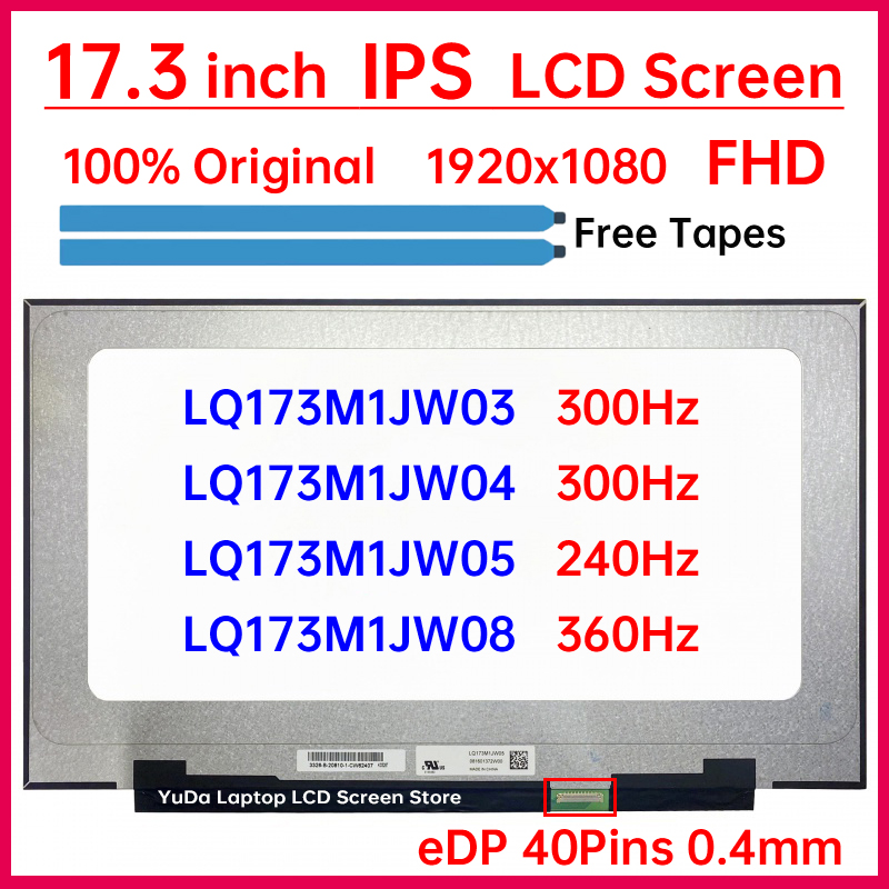 Pc Gaming Asus - 17,3-calowy ekran LCD laptopa LQ173M1JW03 LQ173M1JW04