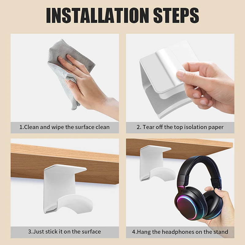 Uniwersalny samoprzylepny plas – Headset Stand recenzja i cena