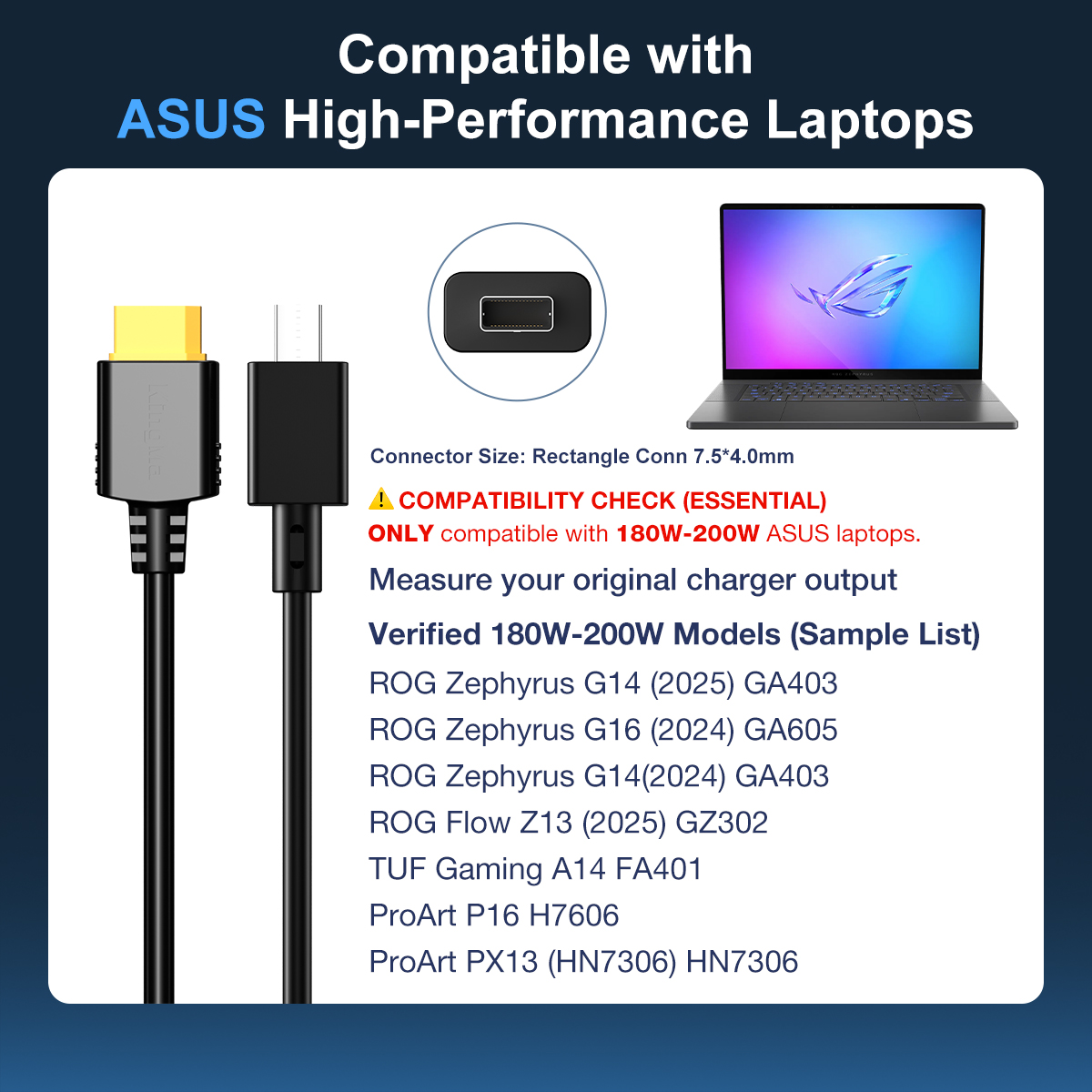 Ładowarka do laptopa 200W 260W – Pc Gaming Asus recenzja i cena