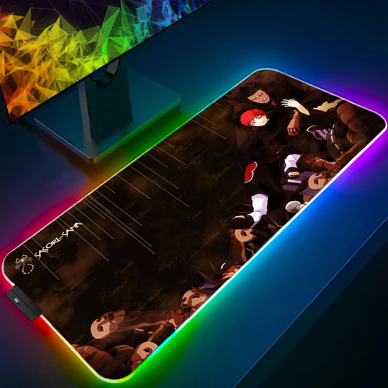 Duża podkładka pod mysz RGB Na – Pc Gaming Naruto recenzja i cena